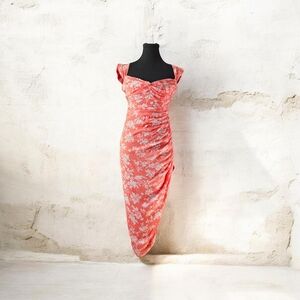 ABERCRMBIE & FITCH loral Coral Dress